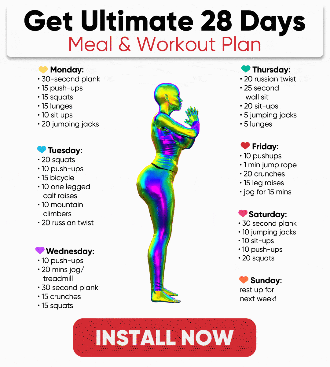 Kapd meg az Ultimate 28 napos étkezési edzéstervet