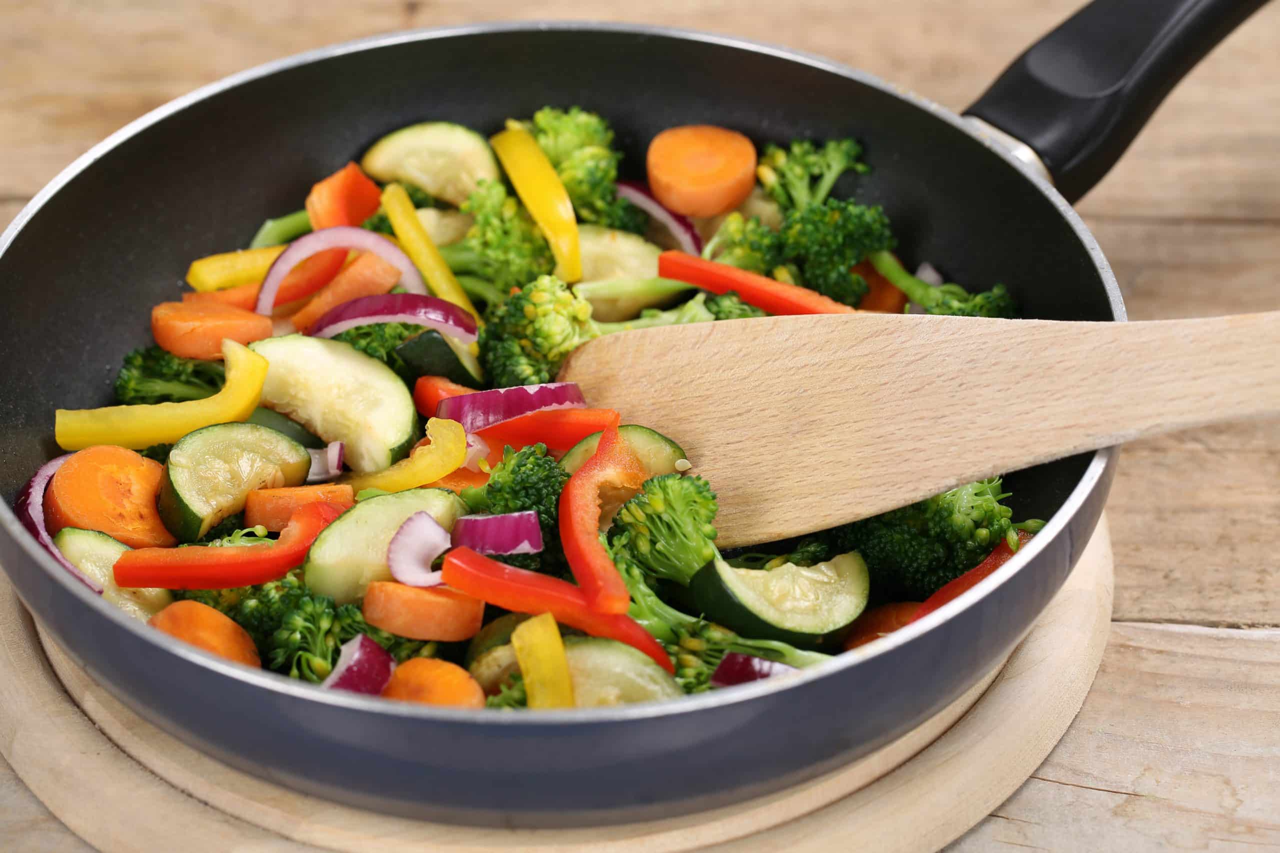 Veggie pan with carrots