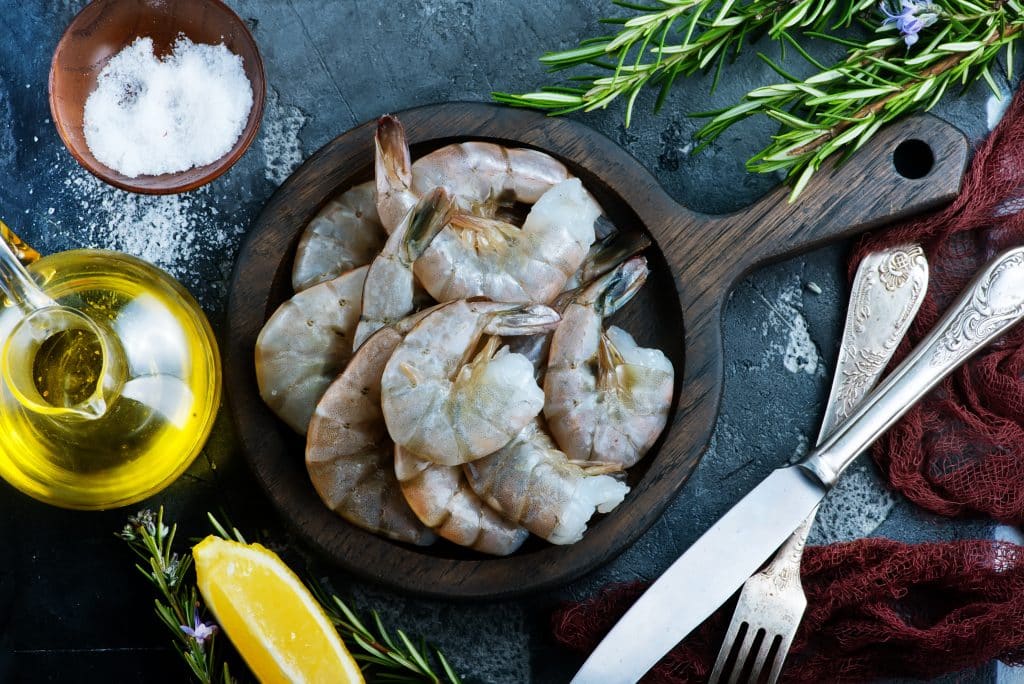 is shrimp healthier than chicken