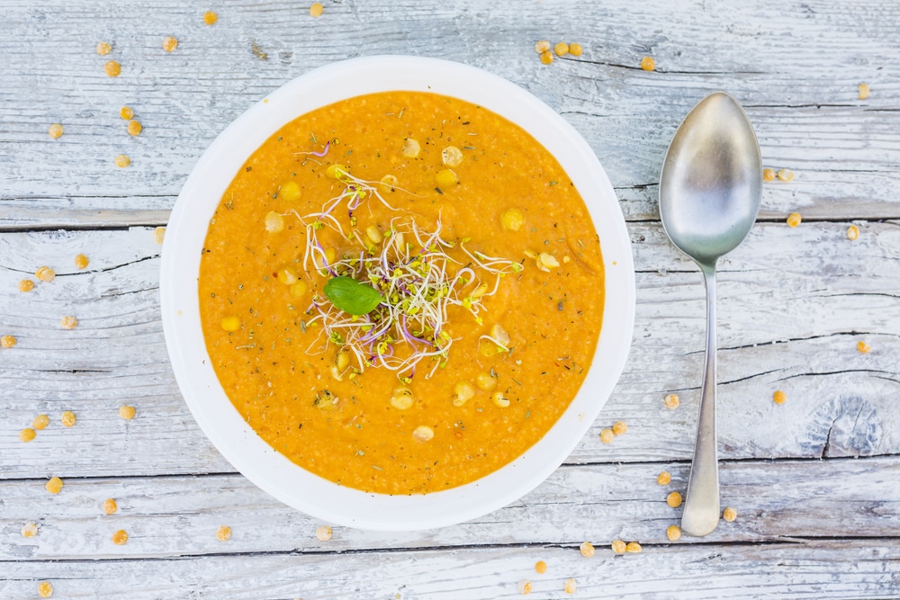 yellow lentils soup