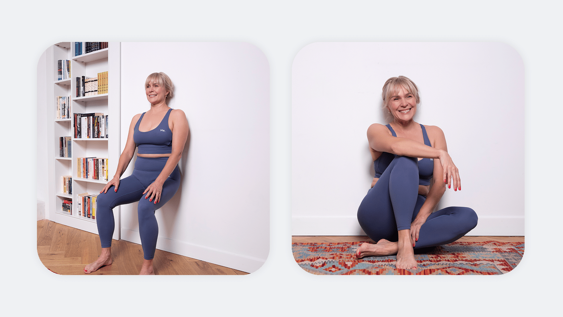 30 Day Wall Pilates Challenge Printable Wall Stretch Fitness Quick