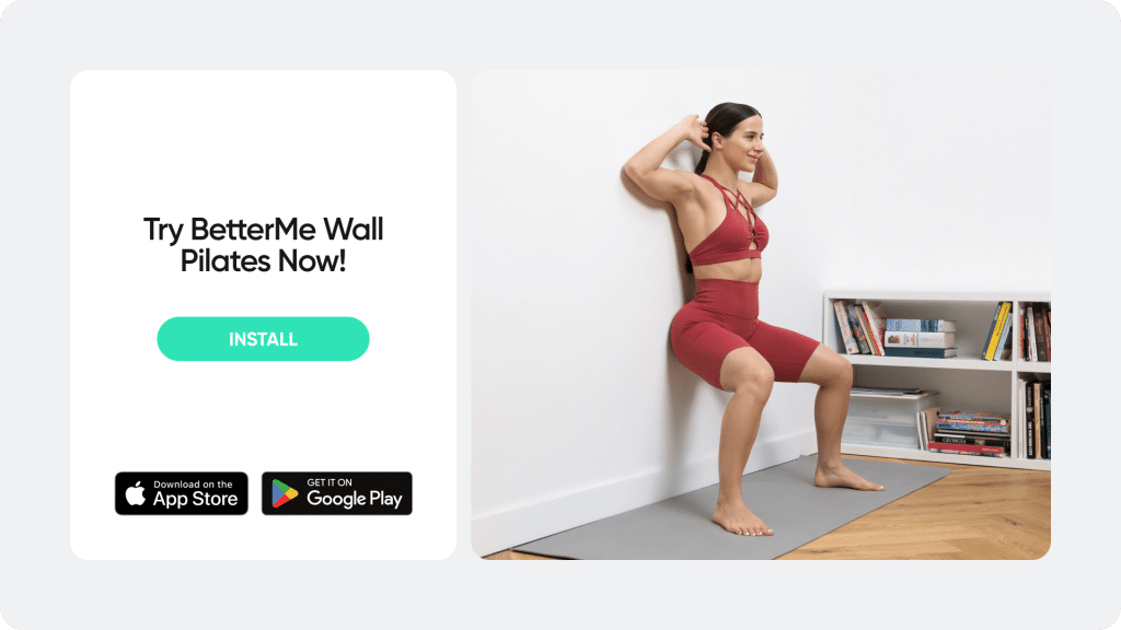 wall squats with ball