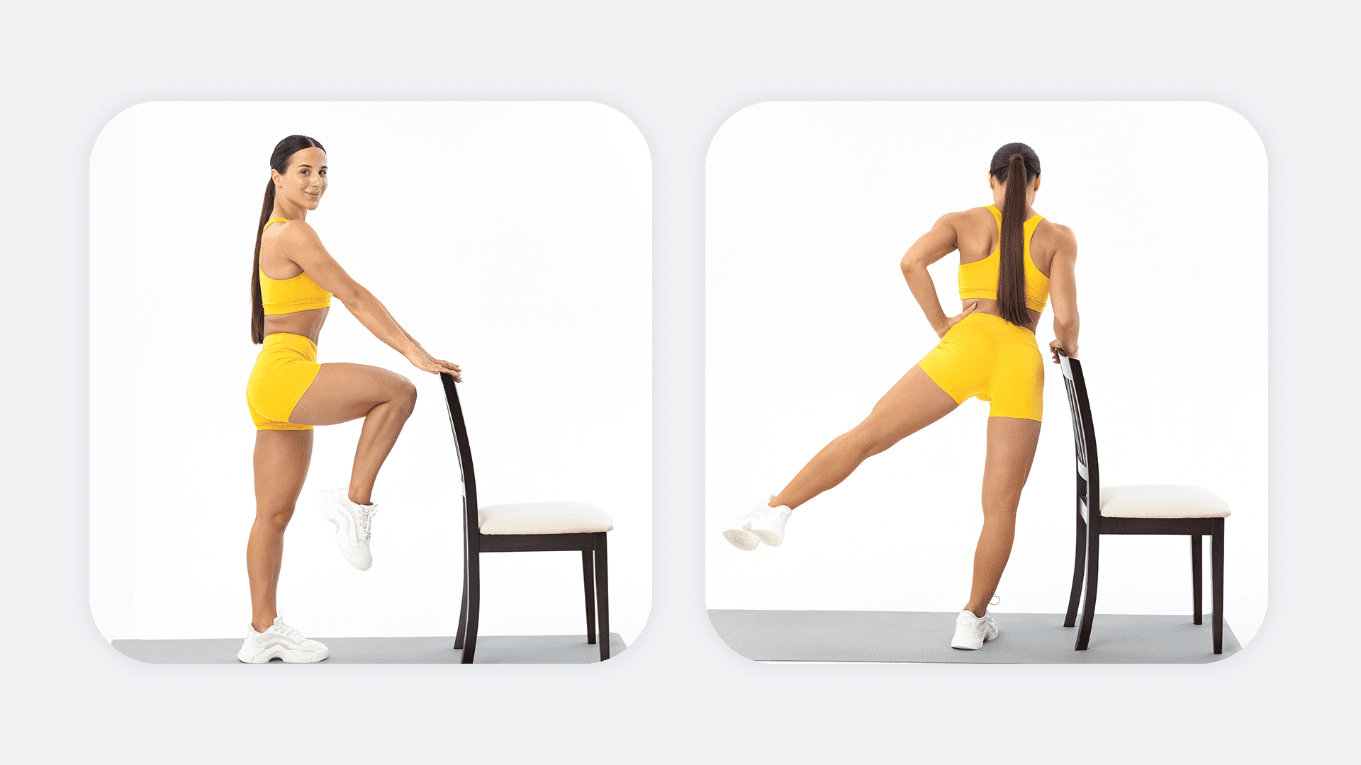 Compass Chair Pose (Eka Pada Parivrtta Utkatasana Surya Yantrasana  Variation) by Bernadette C. - Exercise How-to - Skimble