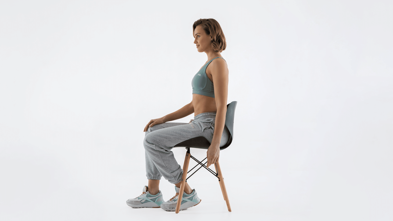 Desk chair ab workout