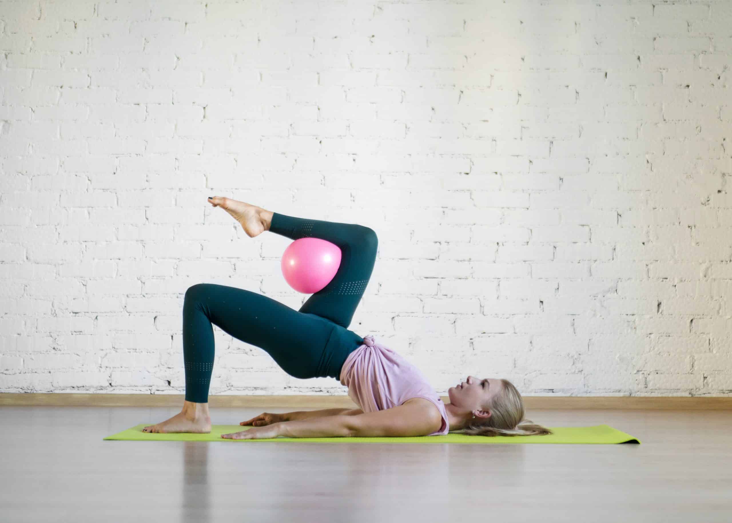 Pilates Core Strengthening Exercises with a Ball